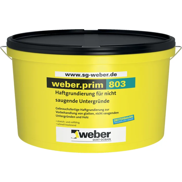 Saint-Gobain Weber - weber.prim 803 Haftgrundierung hellrot 5kg für nicht saugende Untergründe - rot