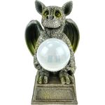 Kremers-Schatzkiste Drachenkind mit Solarkugel 30 cm Drache Figur Gartenfigur Solarfigur Dragon Geschenk