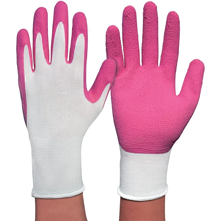 Spontex Lady Garden Handschuhe, Gartenhandschuhe für Damen, weicher Strick aus Bambus-Viskosefasern, mit Latexbeschäumung, Größe S, 1 Paar – Bild 2