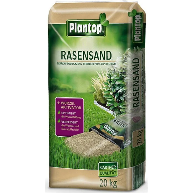 Plantop Rasensand 20Kg, Körnung 1,0 - 1,5mm – Bild 1