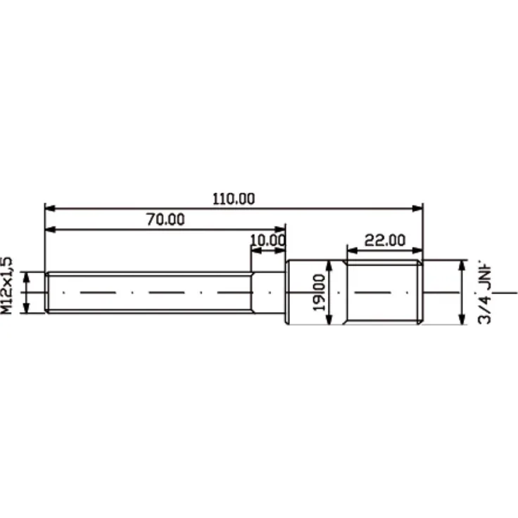 Ruko Ersatzteile,Adapterschraube M 10 x 1,0 109110 (109110)