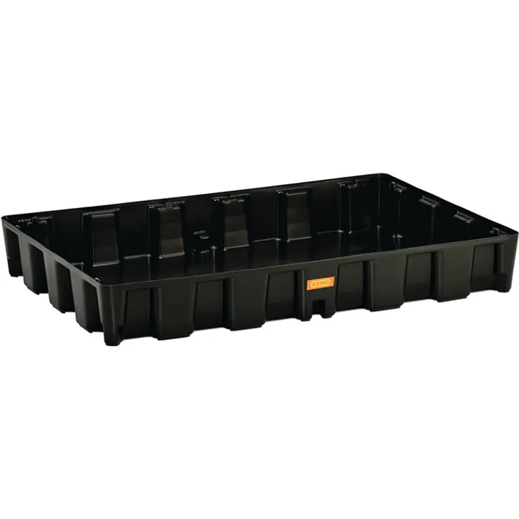 CEMO Auffangwanne 120l L1200xB800xH165mm PE o.PE-Rost MO