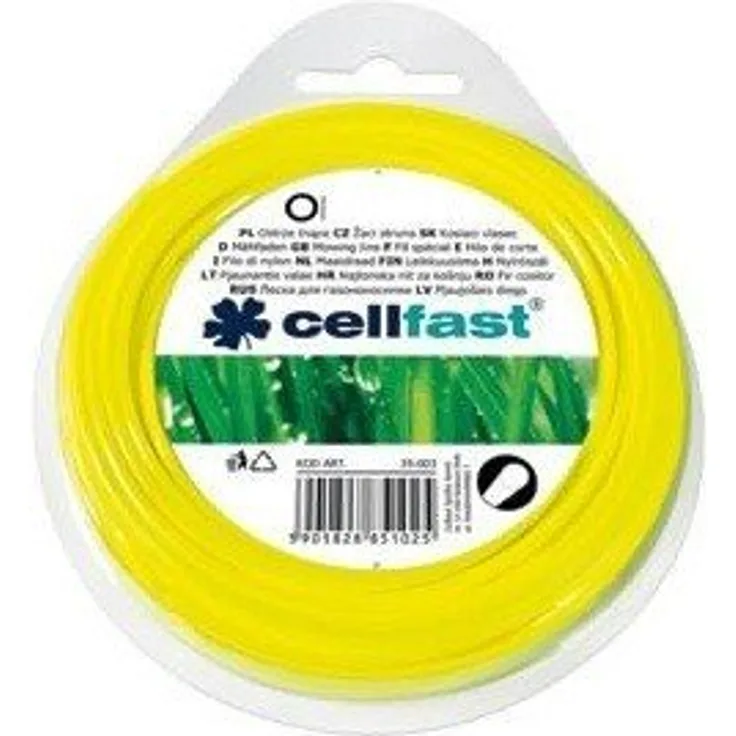 Cellfast Mähfäden Für Trimmer, Ersatzfaden Sternförmig, Durchmesser 3mm, Länge 15m