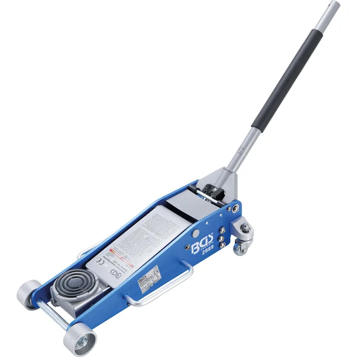 BGS 2889 Rangier-Wagenheber 2,5 t hydraulisch Hubhöhe 100 - 460 mm Aluminium-Stahl-Konstruktion Hydraulik mit Doppelhubkolben