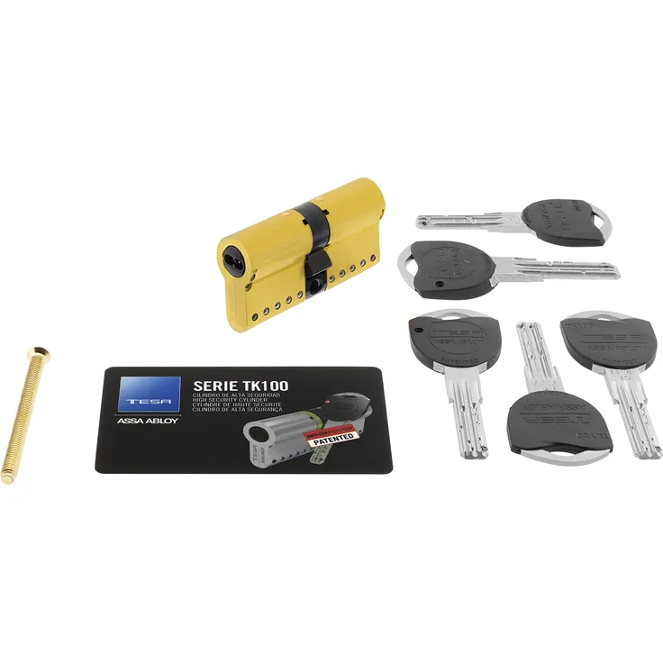 tesa tk154040l – Zylinder Hohe Sicherheit (vermessingt)