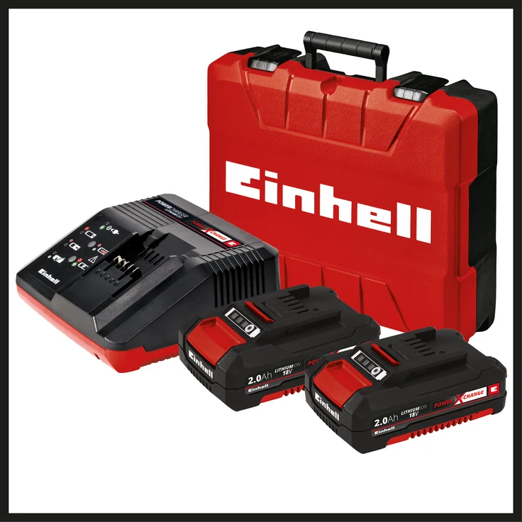 Einhell Akkuschrauber TE-CD 18 Li-i Brushless Power X-Change PXC (mit Schlagfunktion,Li-Ion,18 V,2 Gang,60 Nm,LED Licht,Koffer,inkl. 2 x 2,0 Ah Akku und Ladegerät) – Bild 2