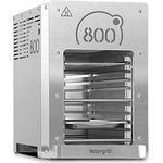 intergrill 800 Grad Oberhitze-Gasgrill Standard Steakgrill Hochleistungsgrill Profi Qualität 15,6kg Oberhitzegrill Edelstahl inkl. Grillrost Gastroschale Profi Qualität, Maße 32 x 25 x 36,7 cm