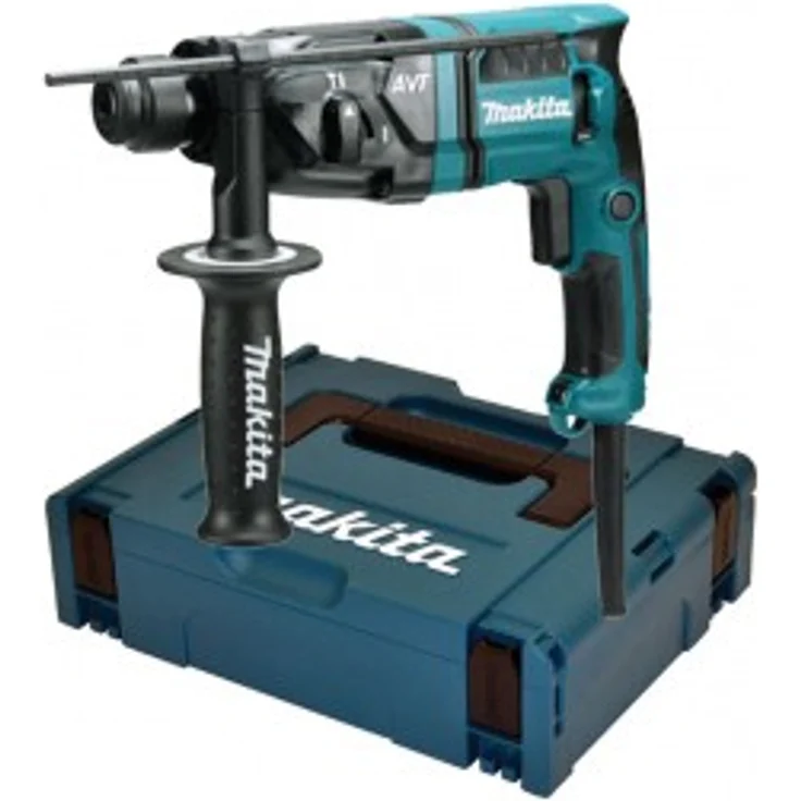 Makita HR1841FJ Bohrhammer (360 W, 230 V) Seitengriffhalter, Tiefziehteil, Makpac Gr. 1, Seitengriff, Staubschutzset, Tiefanschlag – Bild 2