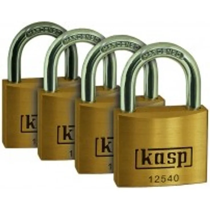 Kasp K12540D4 Messingschloss Premium - Viererpack