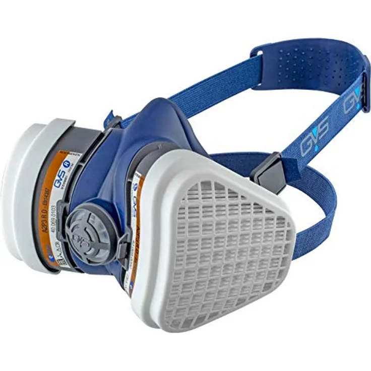 GVS Filter Technology Elipse FFA2P3 Wartungsfreie Halbmaske, Größe M/L, Blau