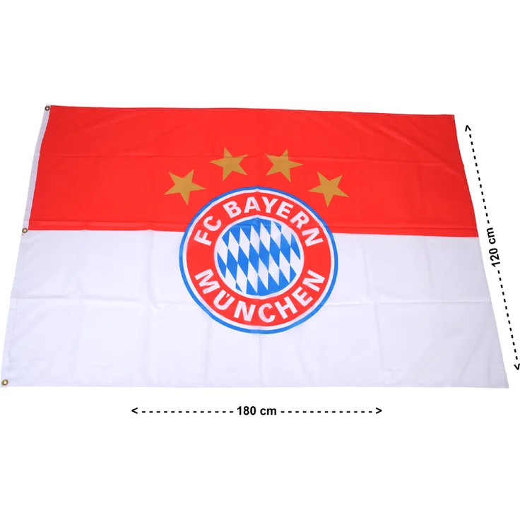 FC Bayern München Hissfahne Logo - rot