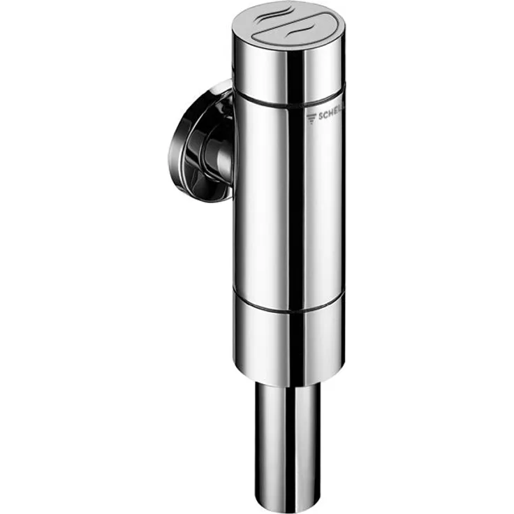 Druckspüler omat Basic, 022470699, WC-Spülarmatur mit 1 Spülmenge, Düsenreinigungsnadel, Spülstromregulierung, Chrom, 21274 8 - Schell