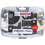 Bosch Professional 7 tlg. Starlock Tauchsägeblatt-Segmentsägeblatt Set (für Holz und Metall, Zubehör Multifunktionswerkzeug)