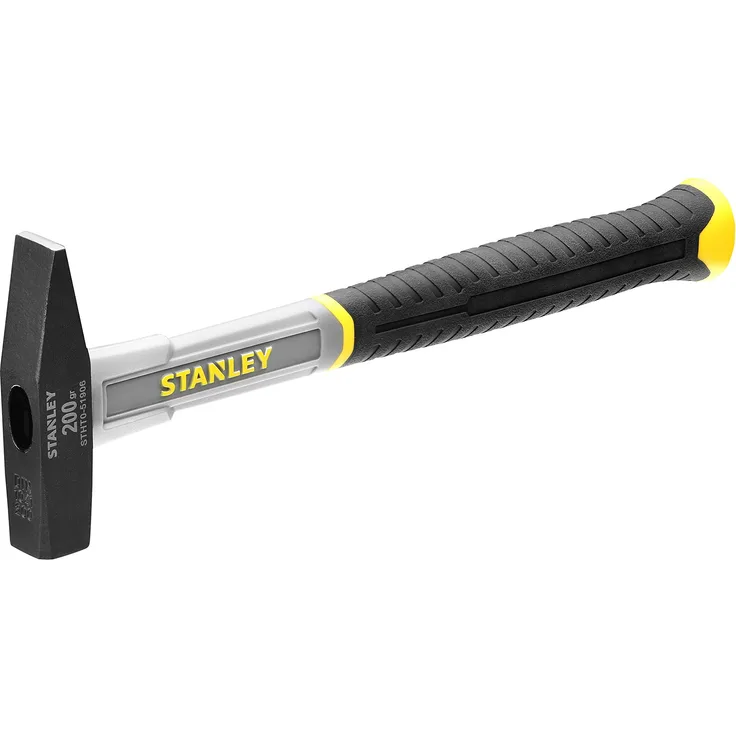 Stanley STHT0-51906 Schlosserhammer Fiberglas 200 g (Länge 295 mm, polierter Kopf) schwarz