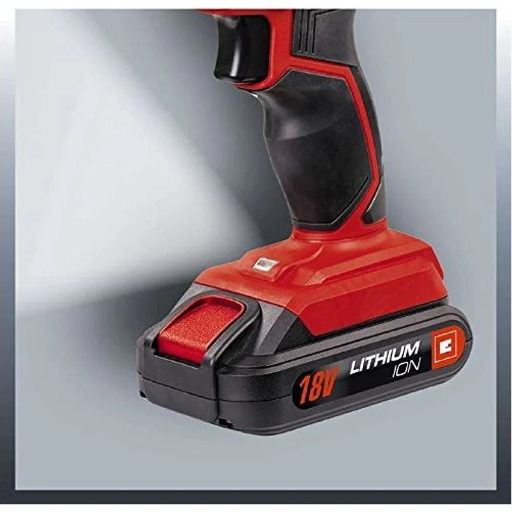 Einhell Akku-Bohrschrauber TC-CD 18-2 Li (Lithium Ionen, 18V, 2-Gang-Getriebe, Spindelarretierung, 18+1 Drehmomenteinstellungen, LED-Licht) – Bild 4