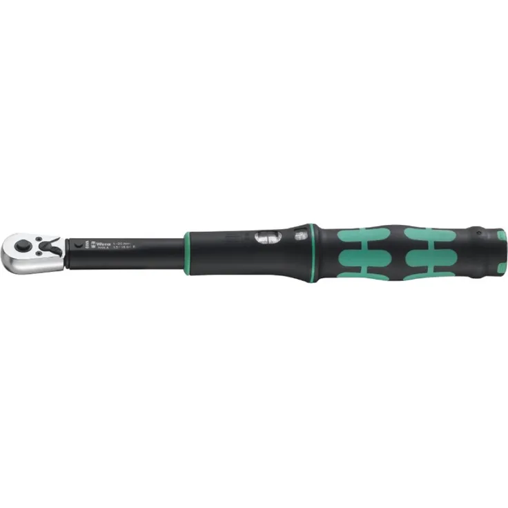 Wera 05075611001 Click-Torque B 2 Drehmomentschlüssel mit Umschaltknarre 3-8'', 20-100 Nm