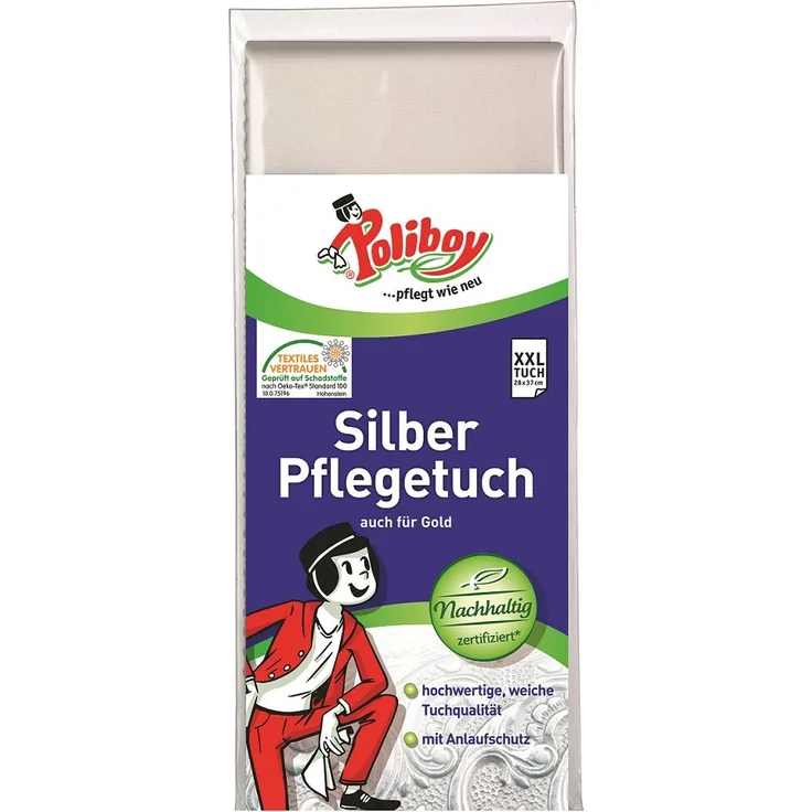Poliboy Silber Pflegetuch 28 x 37 cm