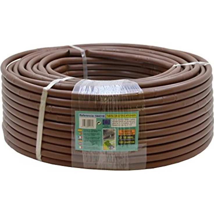 S & M 544316 Rohr, 16 mm, mit integriertem Top, 0.33 m x 100 m, braun Bewässerungszubehör