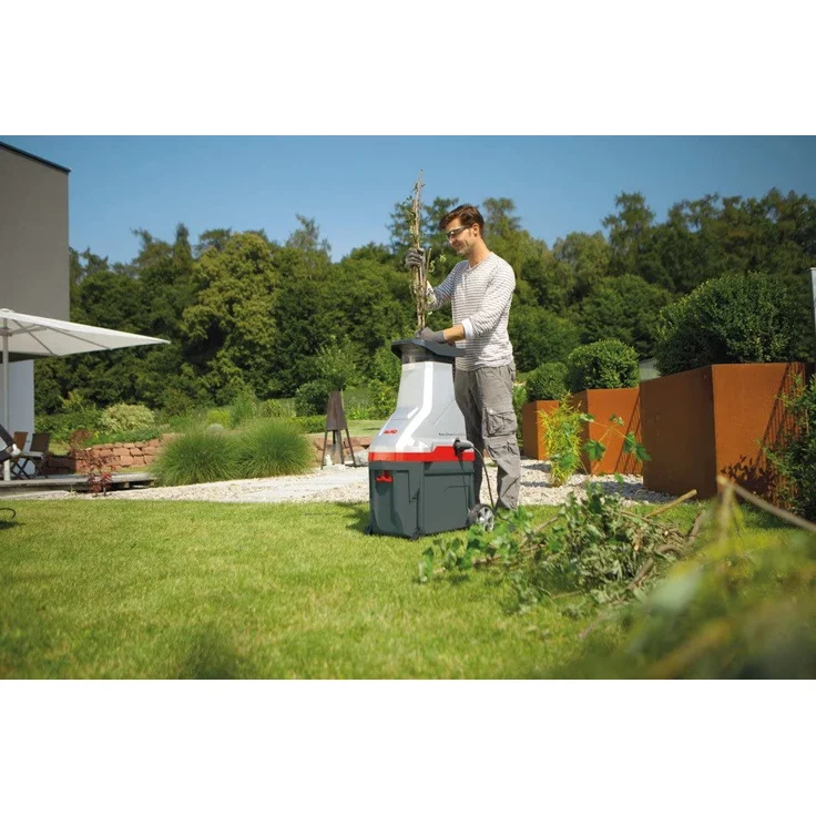 ALKO Häcksler Easy Crush MH 2800 W Motorleistung max 40 mm Aststärke 48 Liter Fangbox kraftvoller Messerhäcksler großer Einfülltrichter inkl Nachstopfer Gewicht 25 kg – Bild 2