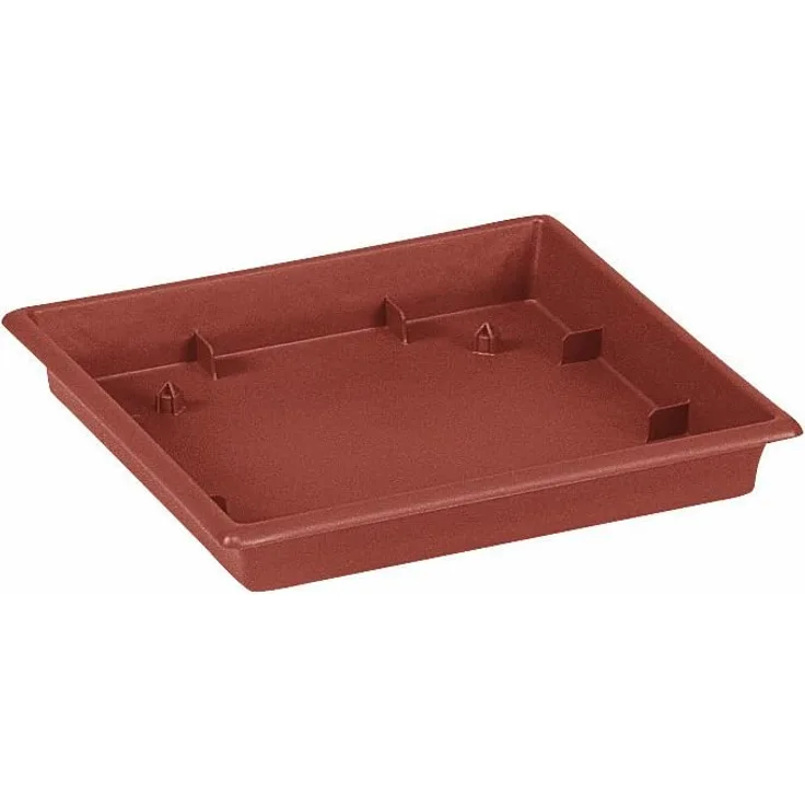 Emsa 504186 Blumenkübeluntersetzer quadr. 35,5 x 35,5 cm terracotta TERRA GRANDE