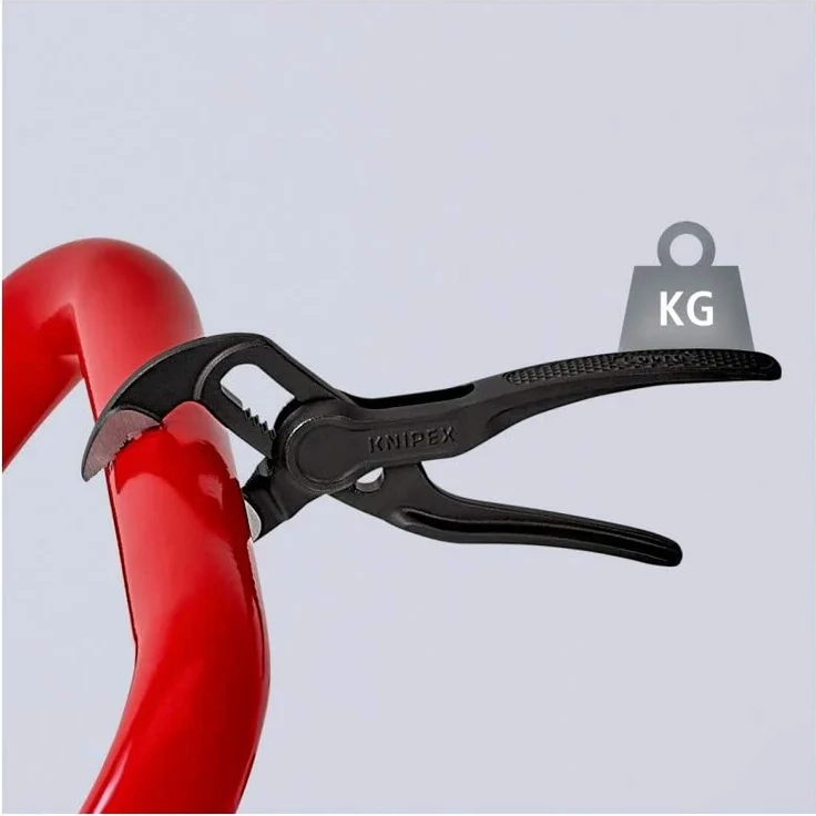 KNIPEX 87 00 100 Cobra XS Rohr- und Wasserpumpenzange aufgeprägte, raue Oberfläche grau atramentiert 100 mm – Bild 3