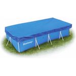 Bestway Flowclear PE-Abdeckplane 264 x 174 cm, für eckige 259 x 170 cm Steel Pro Pools, blau