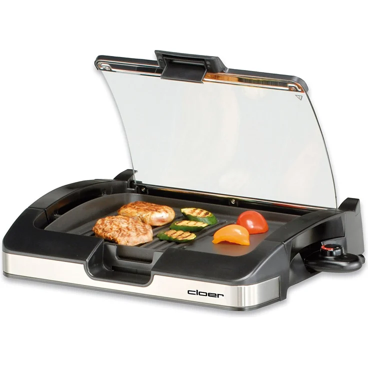 Cloer 6720 Barbecue-Grill mit Standfuss und Glasplatte – Bild 4