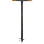 Fiskars Handerdbohrer, Für Löcher bis Ø 150 mm, Schwarz-Orange, QuikDrill, M, 1000638