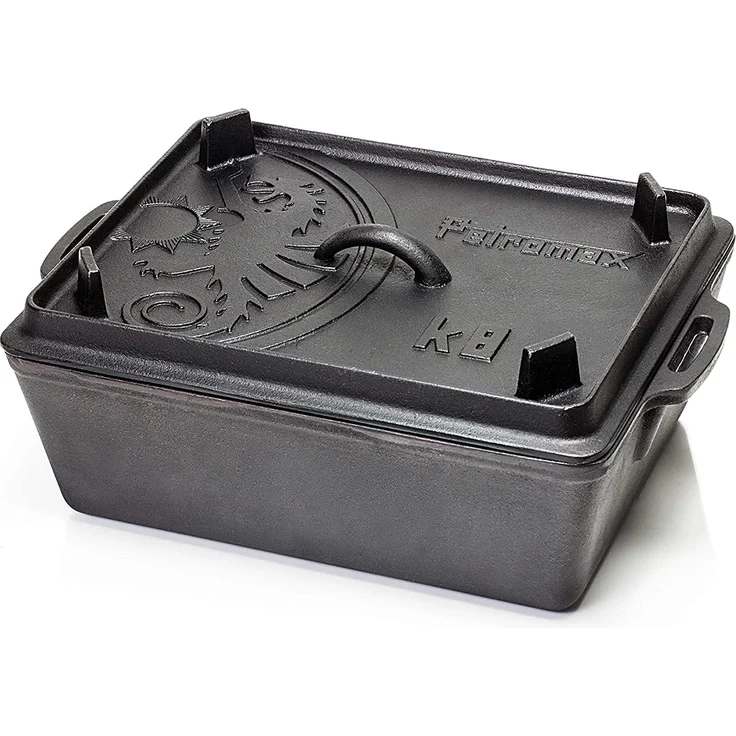 Petromax Kastenform K8 mit Deckel, Gusseisen, 5,5 l – Bild 1