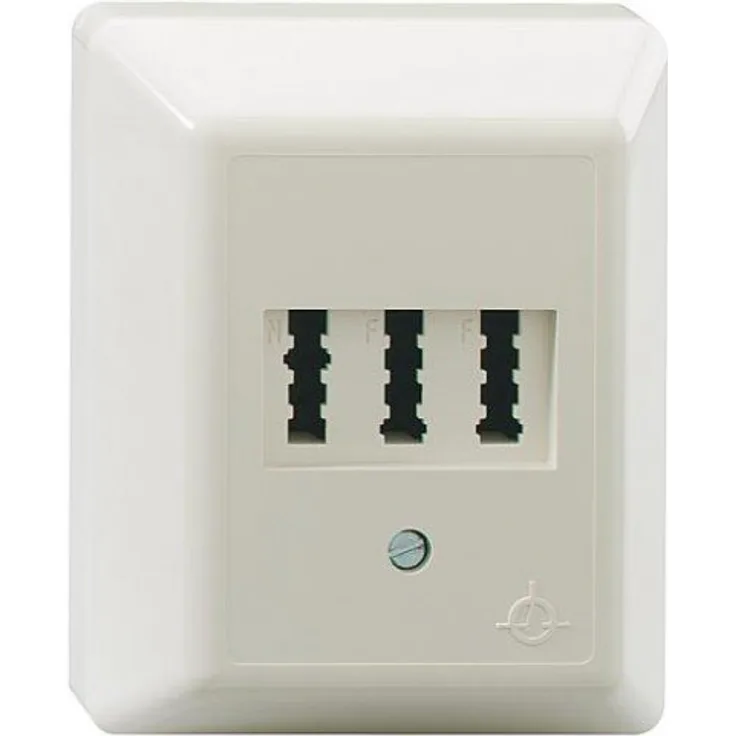 Rutenbeck 16110119?Steckdose AMS 1/2NFU Zentralplatte Montage Oberfläche Elfenbein