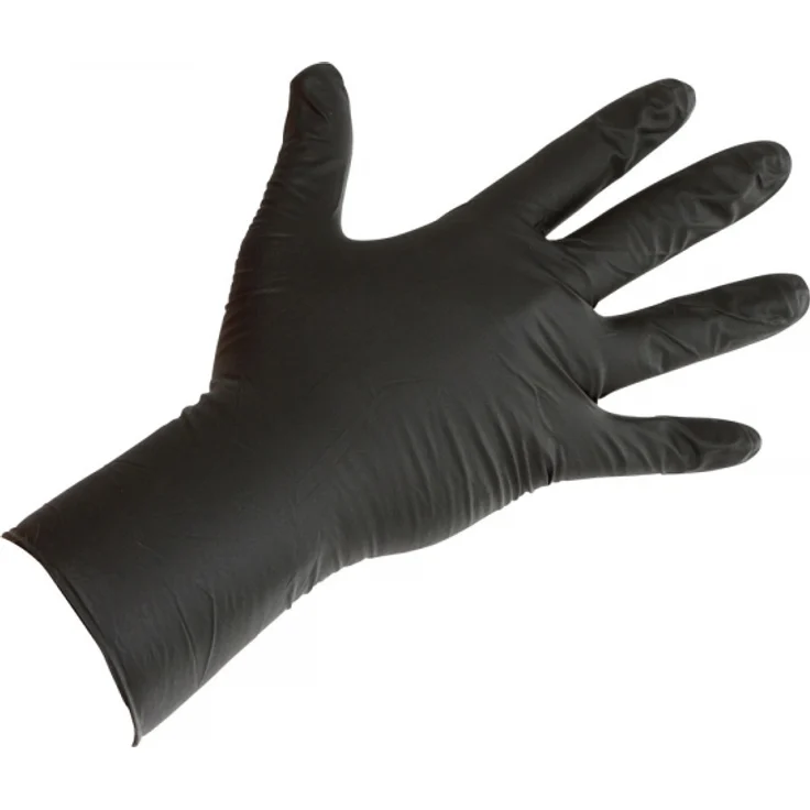 Kerbl Nitrilhandschuhe Long Black 300 mm 50 Stück Größe S 15320