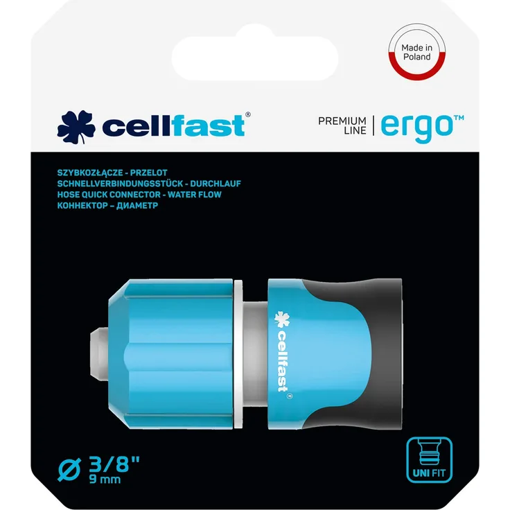 Cellfast IDEAL Schnellverbinder, Blau, 3-8 Bewässerungszubehör