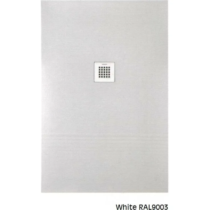Bäder Boutique BB STRATO Rechteckige Duschwanne 120x70 Weiß chrom
