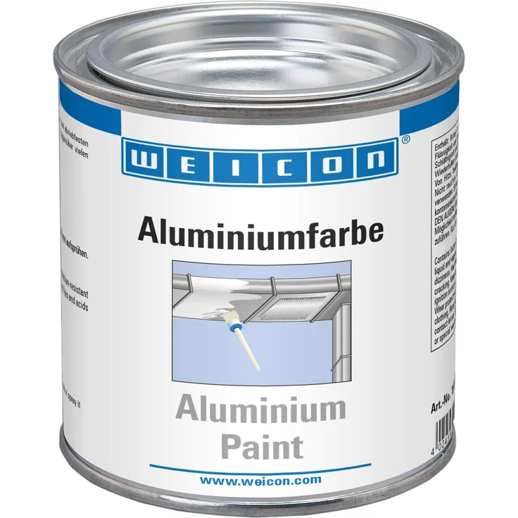 WEICON 15002375 Aluminiumfarbe 375 ml Rostschutz Korrosionsschutz für Metalloberflächen, Grau