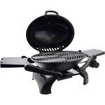 Activa Crosby Tischgrill Gasgrill klein, Edelstahl, 41 x 84 x 45 cm, Durchmesser Grillfläche 50 cm, 10,5 kg