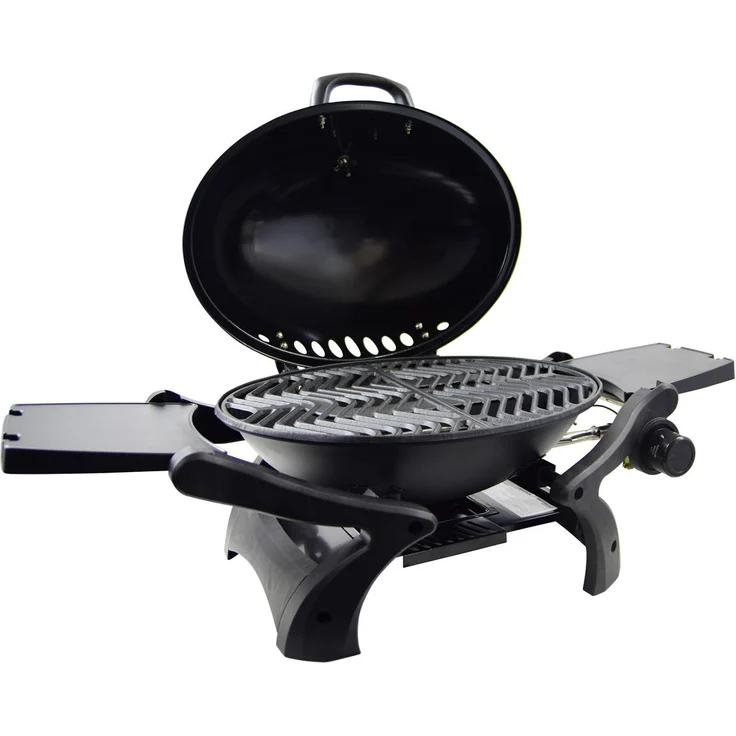 Activa Crosby Tischgrill Gasgrill klein, Edelstahl, 41 x 84 x 45 cm, Durchmesser Grillfläche 50 cm, 10,5 kg – Bild 1