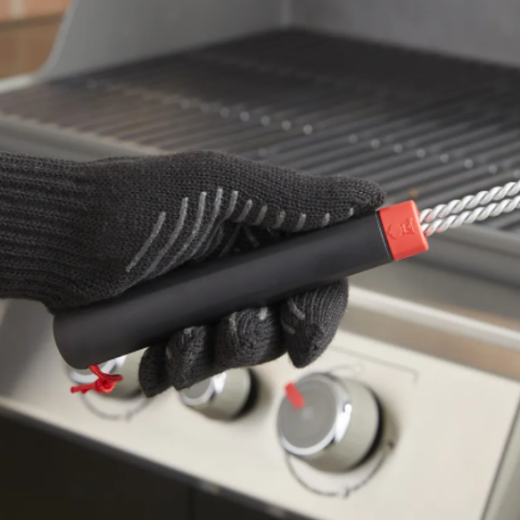 Weber Dreiseitige Grillbrste 46 cm mit Edelstahlborsten (6278) – Bild 4