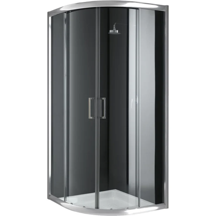 Eckeinstieg Duschkabine Runddusche 90x90 H198 Transparent 6mm Glas Mod. Alabama – Bild 1