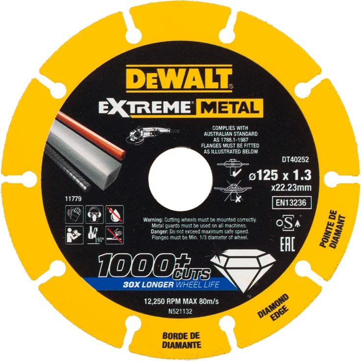 DeWalt EXTREME METAL Diamant-Trennscheibe 125mm