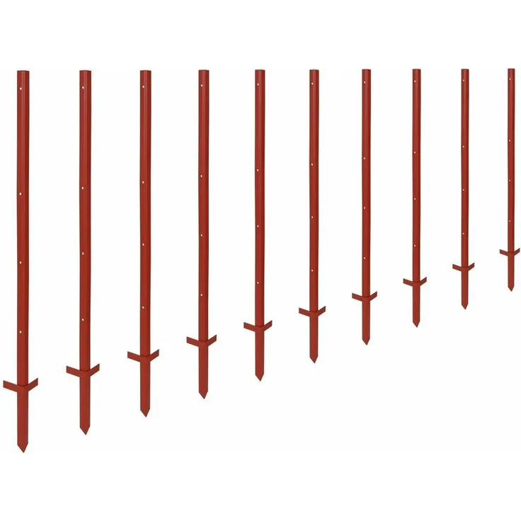 Winkelstahlpfahl 115 cm, 3 mm stark - 10 Stück
