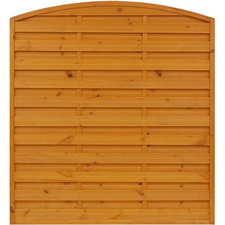 Sichtschutzzaun-Element München pinienfarben 180/195 cm x 180 cm