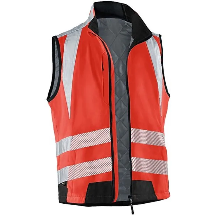 Kübler Warnschutz Weste Reflectiq 7207 XXL, rot/schwarz