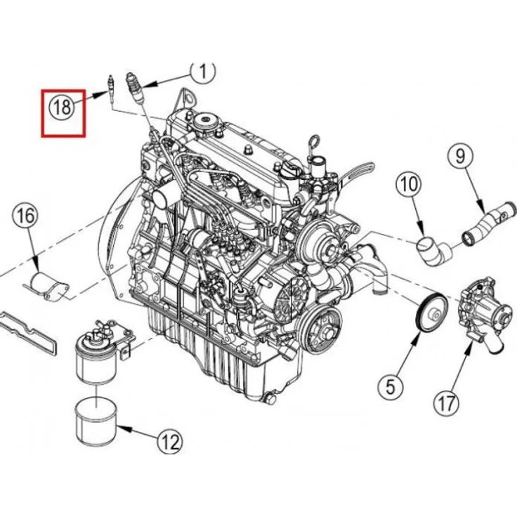 Nilfisk Original 56510975 Glow Plug Glühkerze