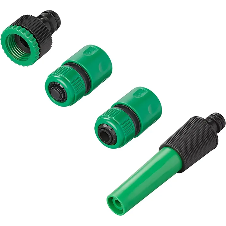Kupplungssatz Gartenschlauch Schlauchkupplung 2x Schlauchkupplung Spritzdüse BWI Bewässerungszubehör