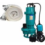 IBO - Schmutzwasserpumpe + 20 30 M Schlauch Fäkalienpumpe 550 W 15000 L-Std Tauchpumpe Abwasserpumpe | Ausführung: Pumpe mit 20m Schlauch