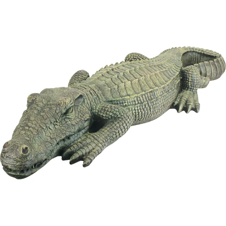 Design Toscano Das Sumpfbiest, Krokodil-Gartenstatue