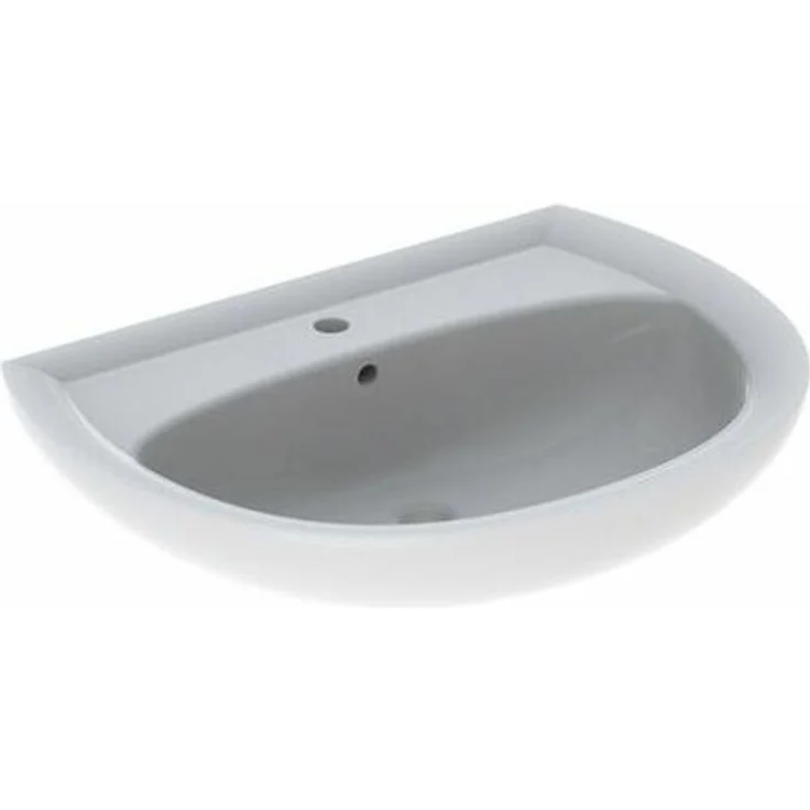 Geberit Keramag Renova Waschtisch B:65xT:51 cm 1 Hahnloch mit Überlauf pergamon 223065068