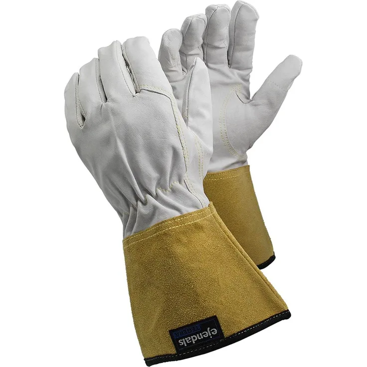 Ejendals Handschuh ''Tegera 126a'' für Schweißerarbeiten Größe 8, 1 Stück, weiß / gelb, 126A-8