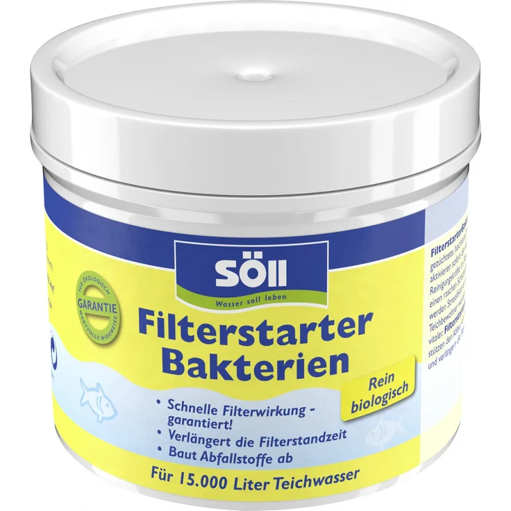 Söll 11602 FilterstarterBakterien - Aktivieren die Biologie im Teichfilter - 100 g