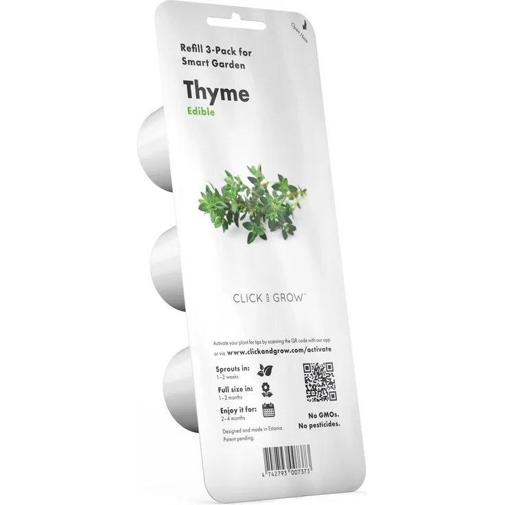 Emsa M52611 Click & Grow Substratkapsel Thymian, Nachfüllpackung für Smart Garden, 3er-Set